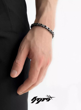 男钛钢中性手链潮单品