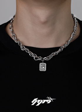 原创设计高级项链男潮吊坠ins