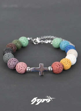 礼物彩色串珠钛钢原创设计感