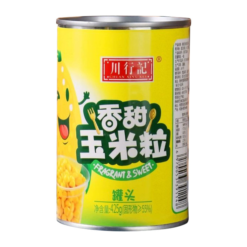 川行记甜玉米粒罐头425g24罐即食煮粥炒菜炒饭鱼饵佳肴品多地包邮,淘宝优惠券,粉丝福利购,淘宝优惠卷