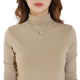 Half turtleneck long sleeve autumn and winter tight student bottoming shirt