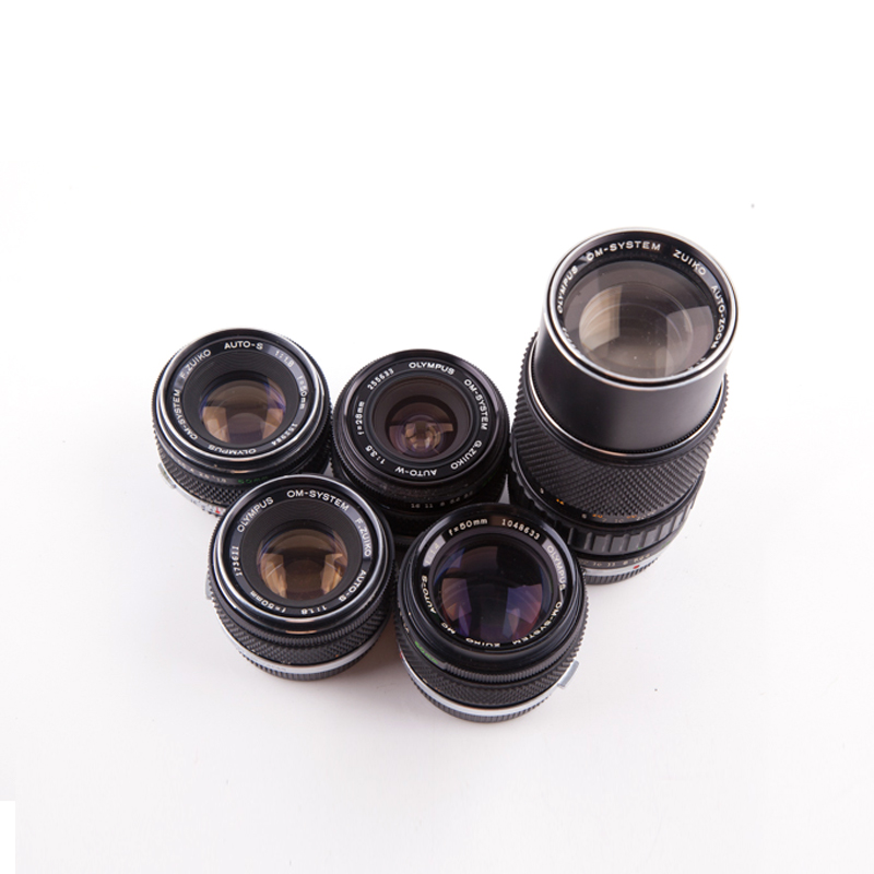 OLYMPUS奥林巴斯OM1通用中古镜头组f1.4/f1.8/f3.5/f1.2 50mm - 图1