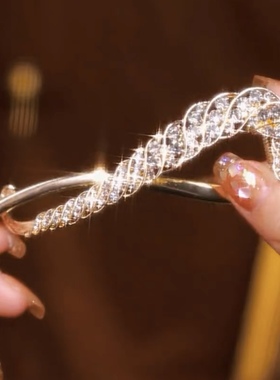 高级感一字夹扭扭夹后脑勺发夹