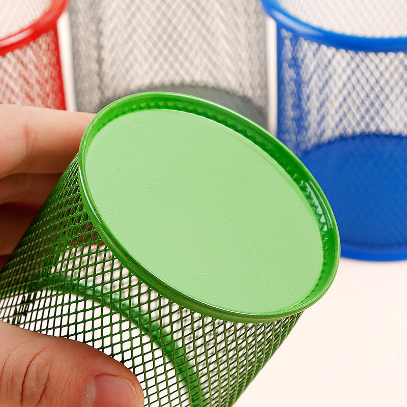 彩色圆形网格笔筒 办公桌笔筒 创意多功能笔筒笔桶 桌面收纳笔,淘宝优惠券,粉丝福利购,淘宝优惠卷