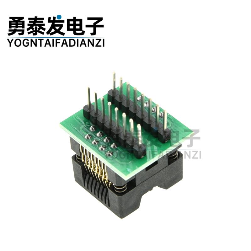 窄体SOP16烧录座 SOP16转DIP16适配座 OTS-16-1.27-03 IC测试座-图3