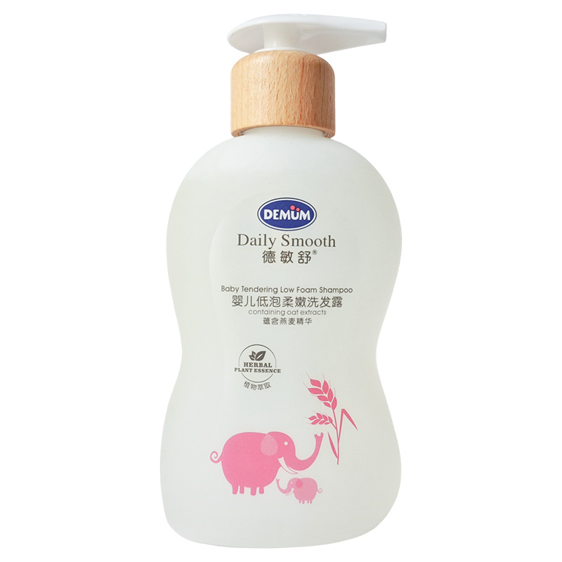 德敏舒儿童洗发水专用宝宝低泡柔嫩无硅油男女孩0-6-12岁女童柔顺 - 图3