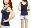 Pure cotton collar spring and summer suspender vest slim and slim
