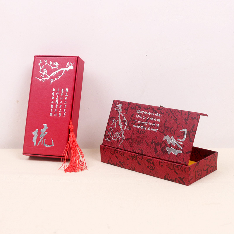 10个包邮纸质梳子包装盒 桃木牛角梳子按摩木梳礼品盒 硬纸盒礼盒 - 图0