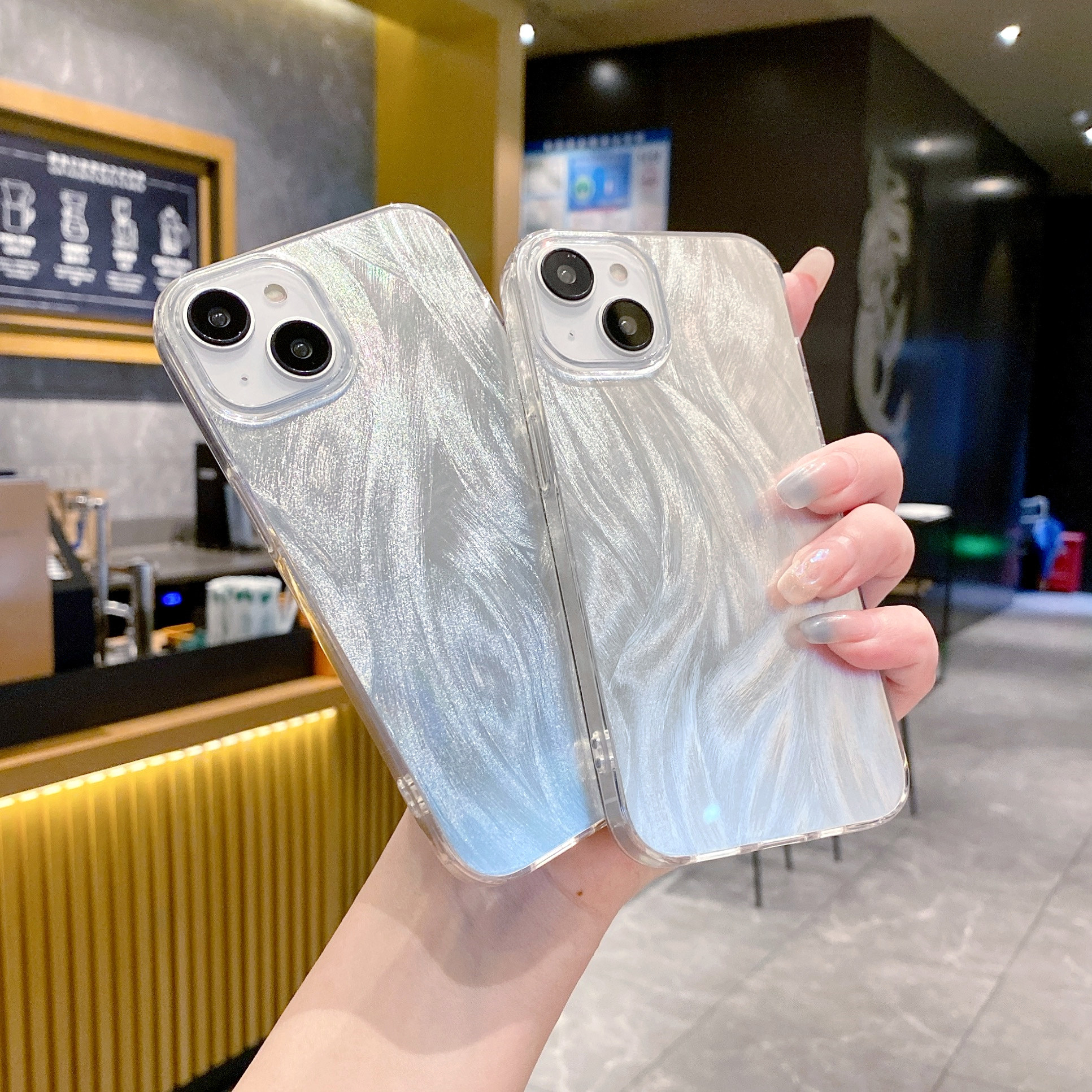 IMD羽纱壳适用iphone16PRO镭射银保护套苹果12/14简约防摔手机壳,淘宝优惠券,粉丝福利购,淘宝优惠卷