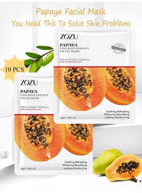 Papaya Facial Mask Wrinkle Acne Face Korea Moisturizing面膜