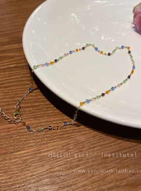 #1433studio手工轻奢项链女锁骨链夏小众设计感简约choker颈链