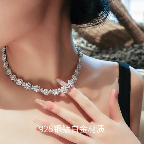 满钻超闪太阳花手链项链轻奢名媛送闺蜜送女友小众设计高级感首饰 - 图2