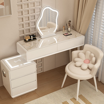 Cream Wind Dresser Solid Wood Rock Board Smart Modern Minima Small Household Type Makeup Table with Silent Wind New Makeup Table