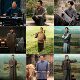 Farmers, men, long shirts, short coats, cotton and linen retro movies
