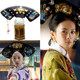 Ancient costume flag head, film and television studio, ancient wig, Qing Dynasty palace princess headband, accessories, tassel crescent moon flag head