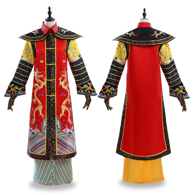 Phoenix robe emperor court dress palace stage hat ancient costume