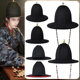 Ming Dynasty large brimmed hat round hat groomsman hat Hanfu big round hat flying fish suit dome flying saucer hat black chivalrous costume