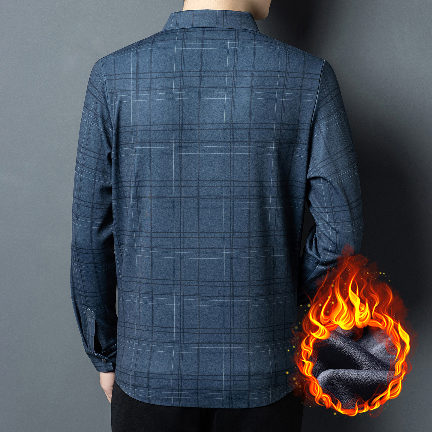 皮尔卡丹冬季男士长袖商务休闲格子衬衫加绒加厚免烫休闲保暖衬衣,淘宝优惠券,粉丝福利购,淘宝优惠卷