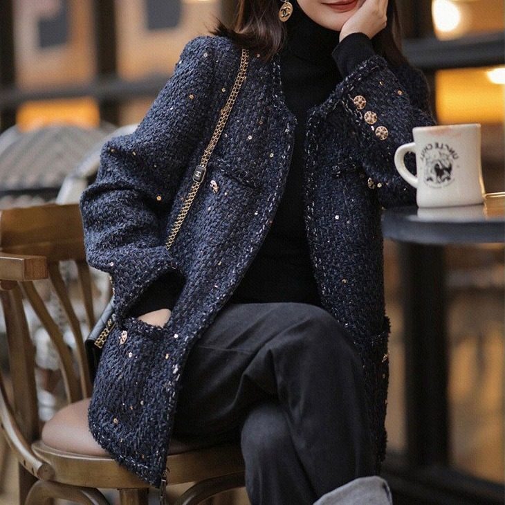 胖妹妹高端大码女装夹棉加厚小香风外套200斤胖mm名媛显瘦春秋款,淘宝优惠券,粉丝福利购,淘宝优惠卷