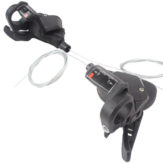 微转microshift山地自行车公路车跑车9速27速分体指拨变速器拨把