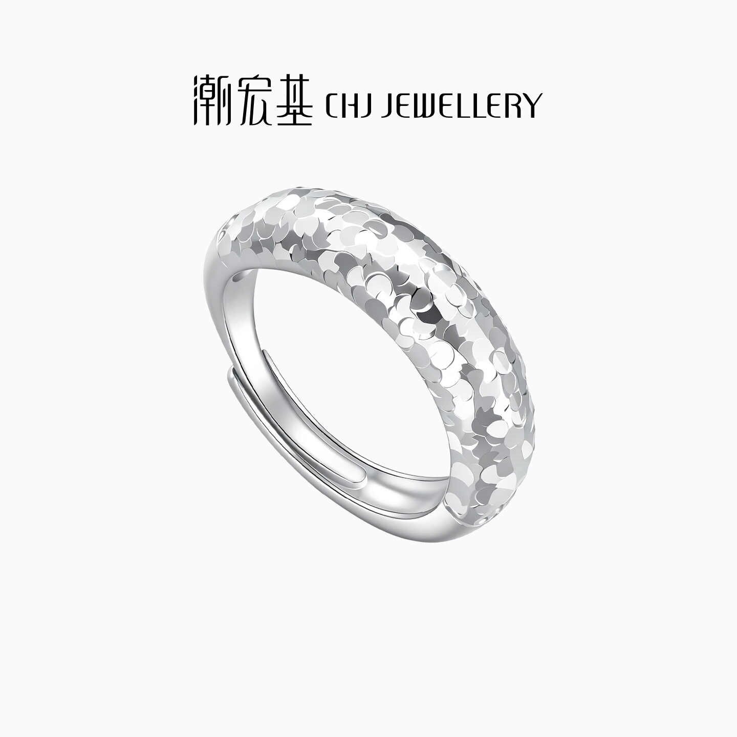 Chao Acer Royal Style Dolphin Back Silver Ring S925 Silver Loach Back Crushed Ice Exploding Women's Ring Shows Big Life as a Gift