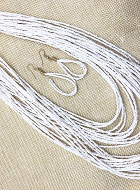 波西米亚风多层项链耳环