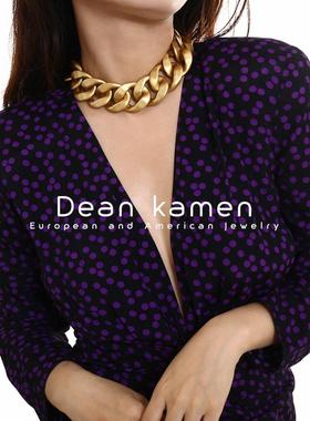 punkgirl钛金网红粗链条