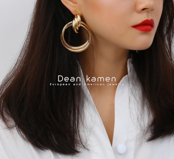 New fashion resin acrylic geometric earrings women女百搭耳环 - 图1