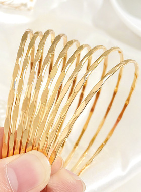 欧美ins风多层手镯套装女个性气质合金几何叠戴时尚个性手环套装