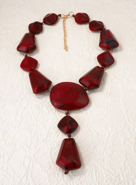 个性复古潮流夸张不规则几何拼接