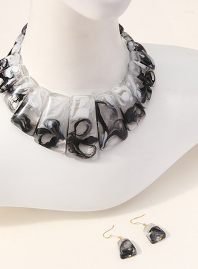 necklace sets women2025复古个性项链欧美锁骨链耳坠套装女配饰