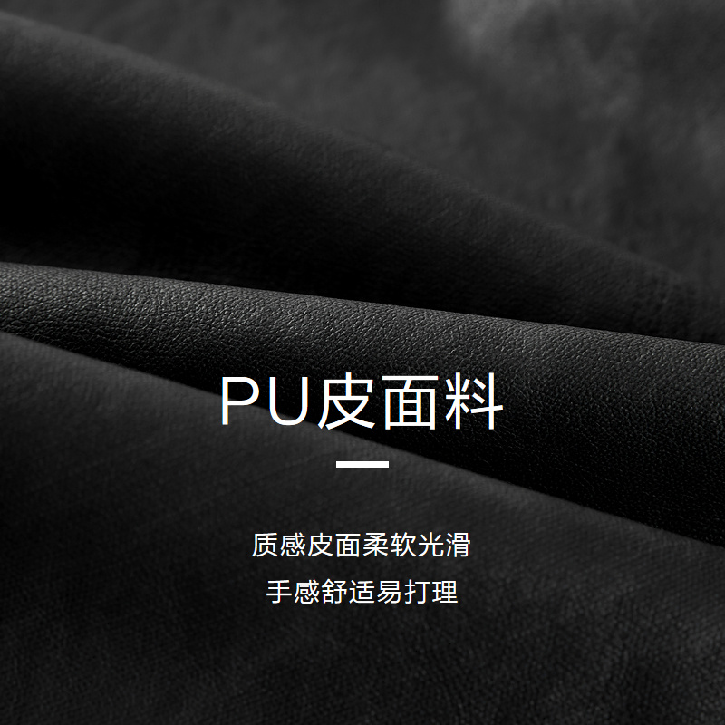 HLA/海澜之家翻领PU皮夹克光滑皮面翻盖口袋时尚有型皮衣外套男