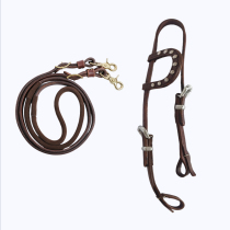 Water Le reins Rope Rope horse Water Leequestrian Supplies Bull Leather Equestrian Water Le Training Competition Single Ear Hydrole Equestrian Equipped horse