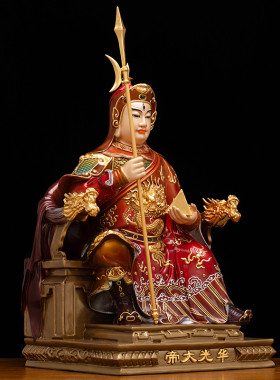 纯铜华光大帝神像马灵官天尊元帅