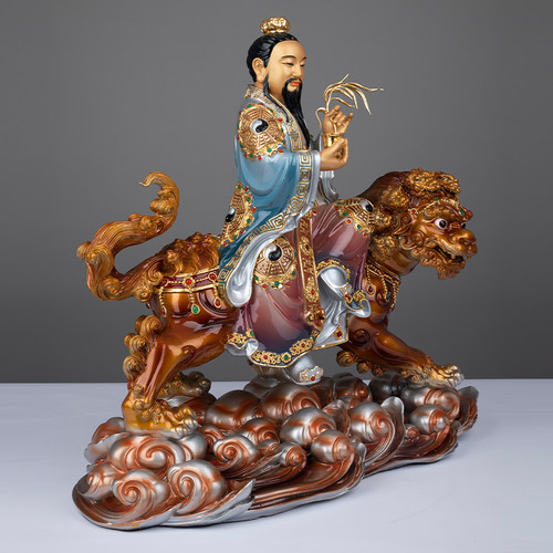 太乙真人全铜太乙救苦天尊神像家居摆件人道家青玄九阳上师高温彩_虎窝淘