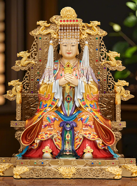 纯铜妈祖神像天上圣母天后娘娘像