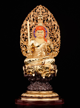 不动明王佛像摆件纯铜台湾盛凡