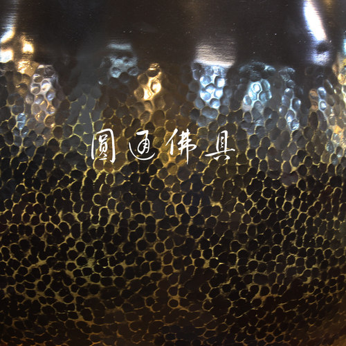圆通佛具寺庙法器台湾铜磬18寸铜罄佛音钵摆件修行钵铜庆铜钵大号 - 图1
