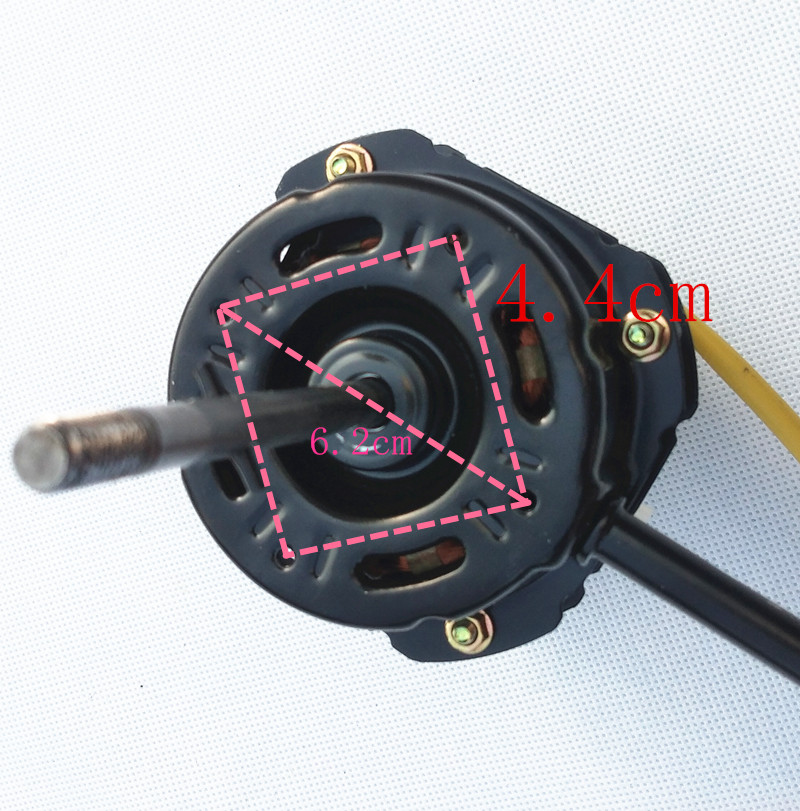 18寸电风扇电机马达纯铜450MM牛角扇落地扇摇头电机9.5CM长轴配件 - 图2