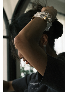 涂月硬币设计感精美坠子