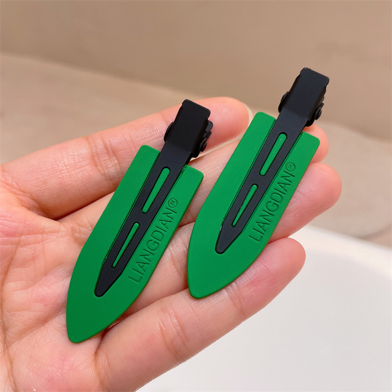 韩国东大门新款冲浪板发夹纯色绿色黑色个性无痕帆板刘海夹边夹女,淘宝优惠券,粉丝福利购,淘宝优惠卷