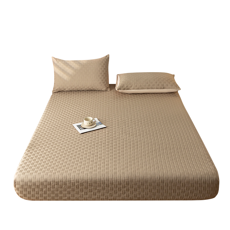A类华夫格床笠单件床垫保护罩床套罩防尘罩全包床单套罩四季通用