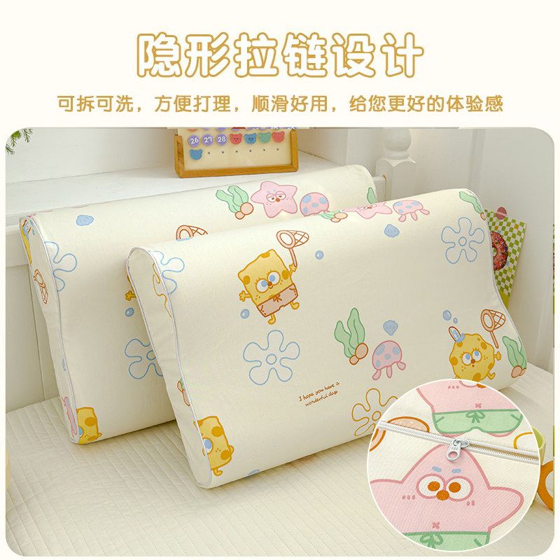 纯棉乳胶枕套一对装40x60枕头套单个30x50儿童枕芯内胆套2025新款,淘宝优惠券,粉丝福利购,淘宝优惠卷