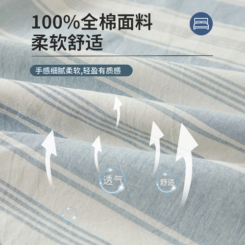 a类全棉床笠2025新款纯棉夏季床罩单件床垫套三件套防尘四季通用 - 图0