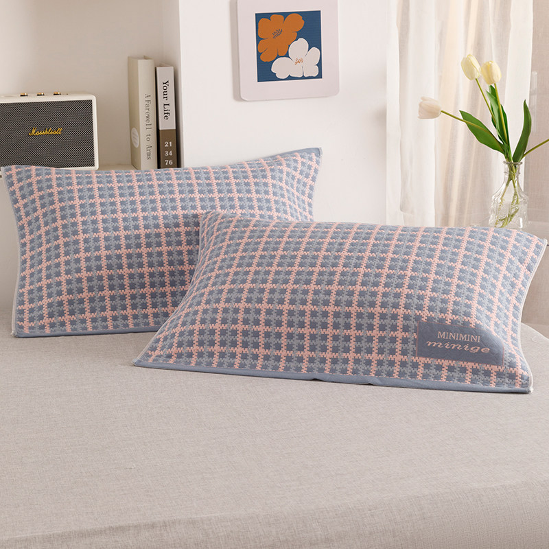 纯棉纱布枕巾一对装2026新款加厚全棉枕头垫巾防头油成人加大盖巾,淘宝优惠券,粉丝福利购,淘宝优惠卷