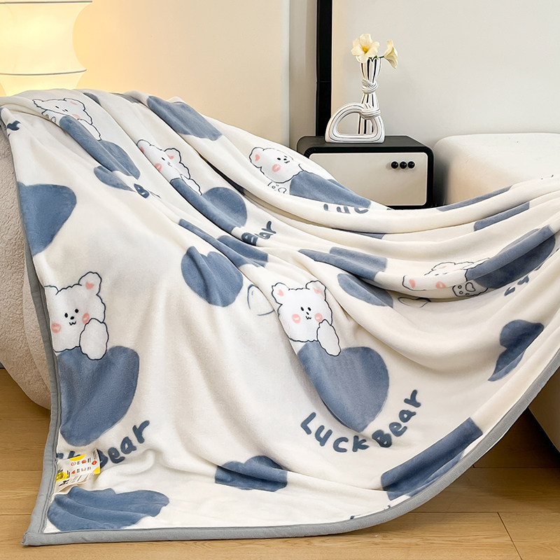 毛毯子空调薄盖毯被牛奶珊瑚绒四季通用夏季毛巾办公室午睡床上用,淘宝优惠券,粉丝福利购,淘宝优惠卷