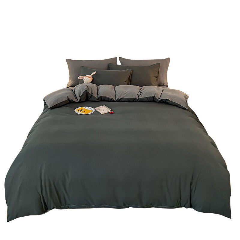 ins床上四件套纯水洗棉全被春被子 卡莫妮床品套件/四件套/多件套