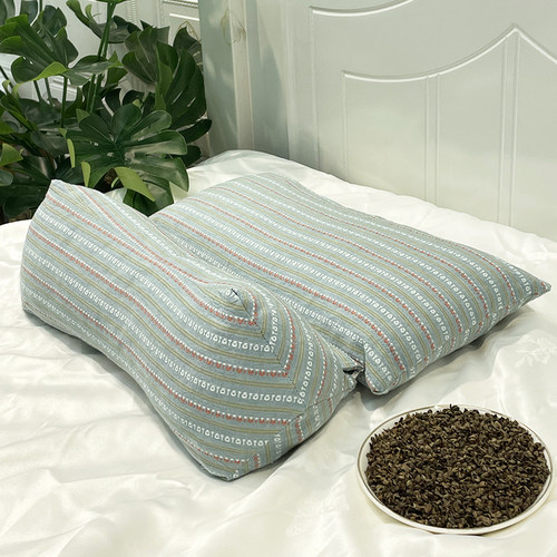 枕头荞麦壳三角连体枕家用护颈椎助睡眠牵引枕成人可拆卸组合枕芯 - 图3