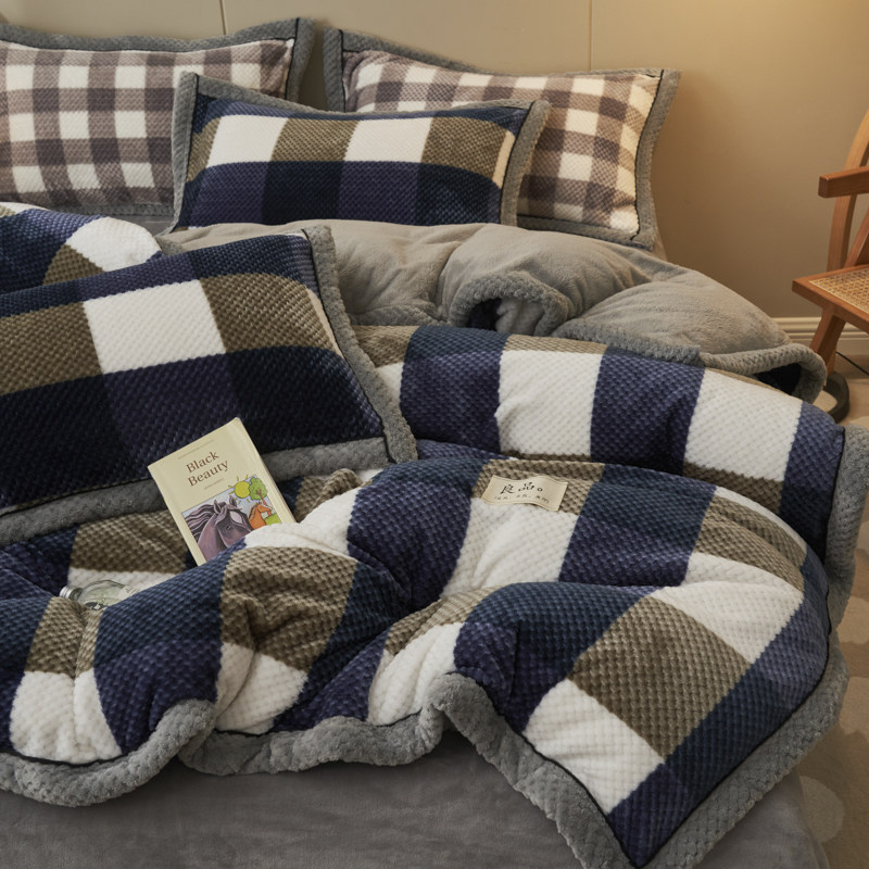 冬季棉被加厚牛奶绒保暖春秋被褥被套被芯全套一整套四季通用被子,淘宝优惠券,粉丝福利购,淘宝优惠卷