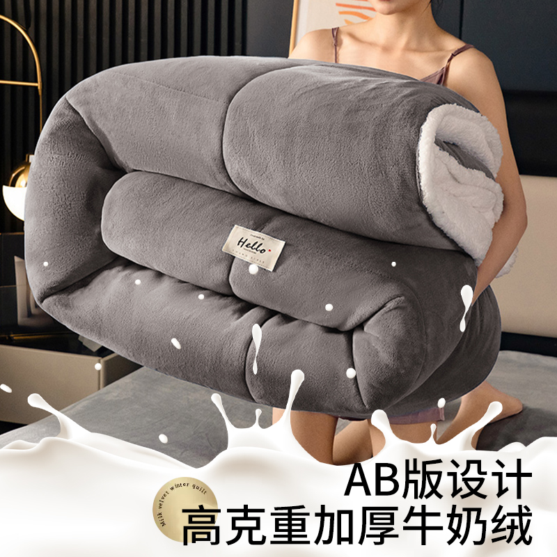 羊羔绒被子冬被加厚保暖棉被芯宿舍单人学生冬天2025新款冬季10斤 - 图2